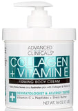 Advanced Clinicals Collagen Cream with Cocoa Butter: Firming Body Lotion