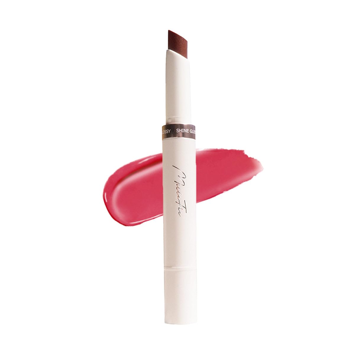 MilleFée Glow Lips Luster Lipstick - Sparkling Finish for Anti-Falling and Moisturizing, Dusty Rose
