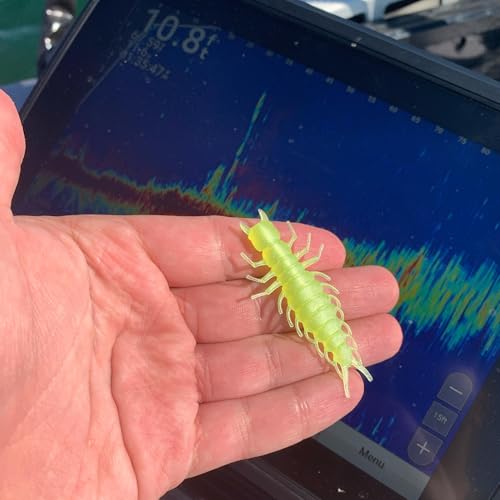 Great Lakes Finesse Juicy Hellgrammite Soft Plastic Fishing Lure - Meltdown