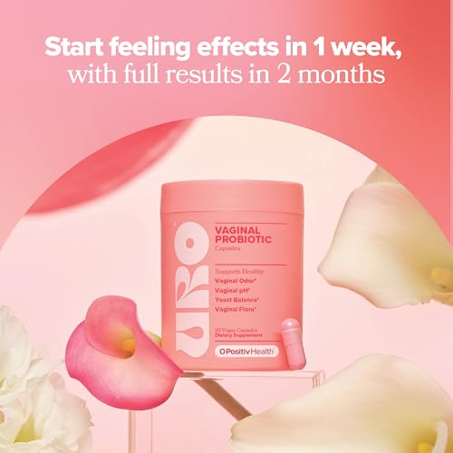 O Positiv URO Vaginal Probiotics for Women | pH Balance & Vaginal Flora Support (60 Count)