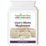 Organic Lion's Mane Mushroom Capsules 500mg - Natural Brain & Immune Support Supplement