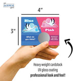 25 Pack Gender Reveal Scratch Off Cards - "It's a Boy/Girl Stork" Lottery Tickets