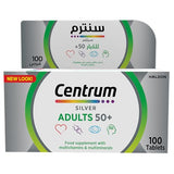 Centrum 50+ Silver Multivitamins 100 Tabs - Senior Multivitamins for Health and Strength