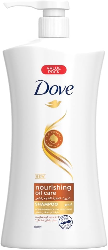 Dove Nourishing Oil Care Shampoo - Tames Frizz, Hydrates Dry Hair 1000ml