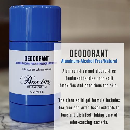 Baxter of California Aluminum & Alcohol Free Deodorant - Cedarwood & Oakmoss 2.65oz