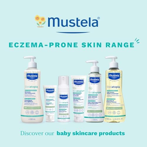 Mustela Stelatopia Bath Oil (500ml) - Intense Hydration for Dry & Atopic Skin