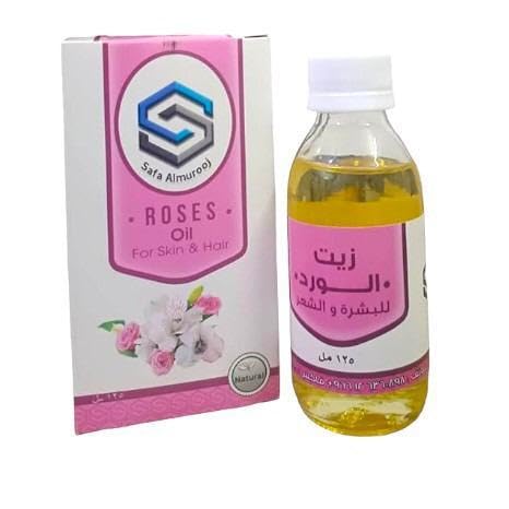 Safa Almurooj Roses Oil for Skin & Hair - 125ml | Pure Natural Elixir for Radiant Beauty
