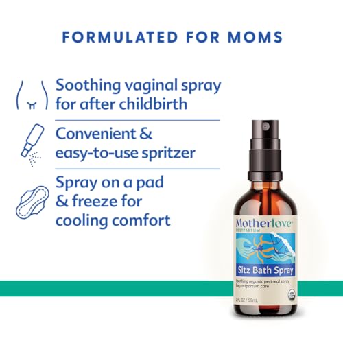 Motherlove Organic Sitz Bath Spray for Postpartum Care (2 oz)