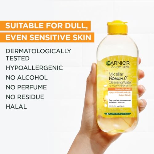 Garnier Micellar Makeup Remover Brightening Water with Vitamin C - 400ml