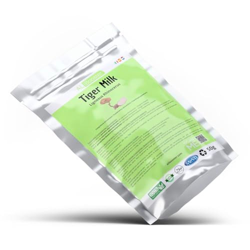 ALIBOOSTER Pure Standardized Tiger Milk Mushroom Extract Powder - 50g