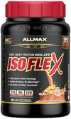 ALLMAX ISOFLEX®: بروتين مصل اللبن المعزول النقي (Pure Whey Protein Isolate)، نكهة كراميل ماكياتو، $2\text{ lbs}$ ($907\text{ g}$)