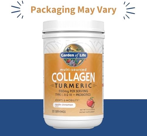 Garden of Life Collagen Turmeric Gummies - Apple Cinnamon, Joint & Skin Support