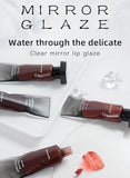L&Wen Jelly Lip Gloss - Mirror Long Lasting Waterproof Non Stick High Pigmented Glossy Liquid Lipstick, Moisturizing Hydrating Lip Stain - Red 02