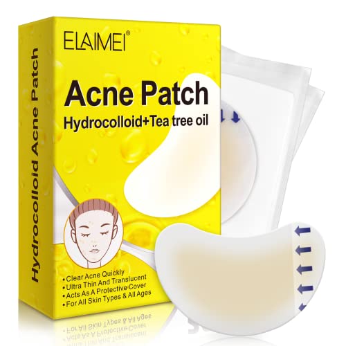 Hydrocolloid Acne Patch (20 Patches) - Large Spot Control Cover for Body, Cheek, Forehead, and Chin