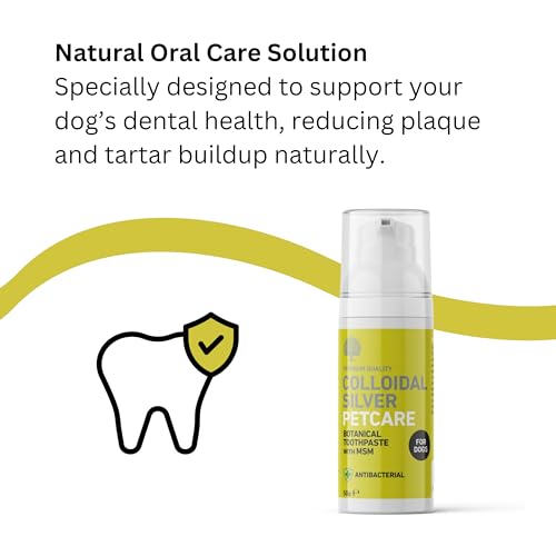 Nature's Greatest Secret All Natural Antibacterial Colloidal Silver Pet Dental Toothpaste for Dogs - 50g