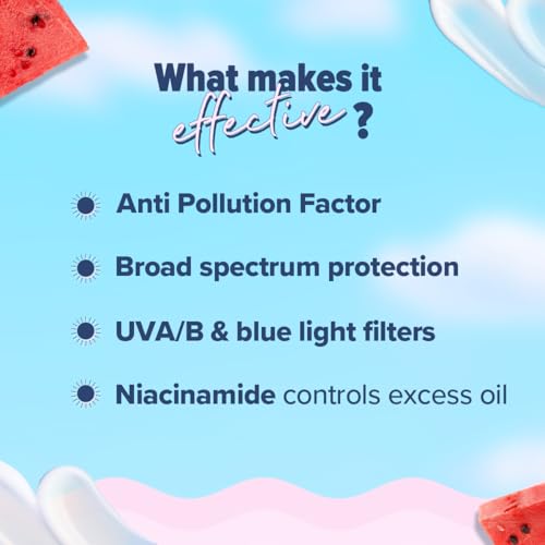 Aqualogica Radiance+ Sunscreen Gel SPF 50+ PA++++ | Dewy Finish | Oil-Free & Hydrating | No White Cast | 50g