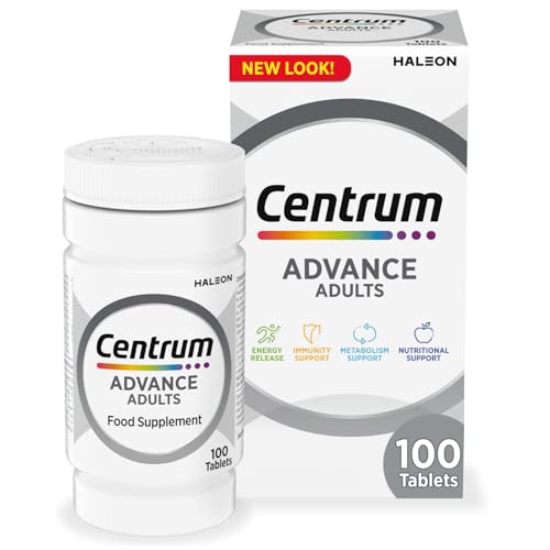 Centrum Advance Multivitamin Tablets - 100 Tabs for Day and Night Support