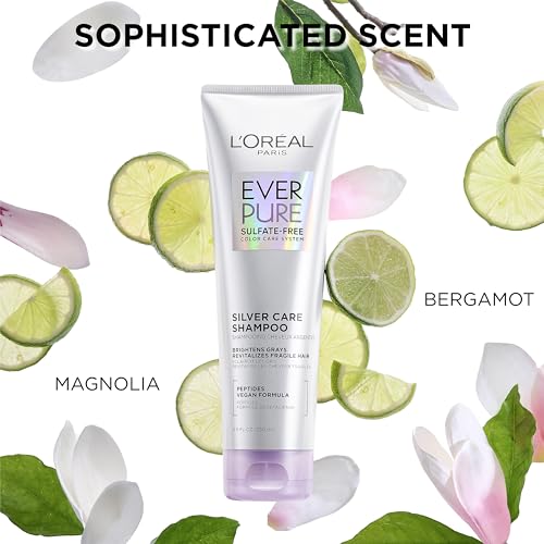 L'Oréal Paris EverPure Brightening & Nourishing Shampoo for Gray Hair - 8.5 Fl Oz