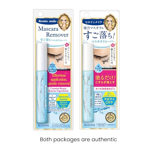 KISSME E MAKE Mascara Duo Set - Long & Curl Up Waterproof Mascara + Gentle Eye Makeup Remover