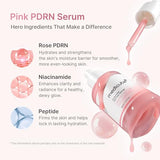medicube PDRN Pink Peptide Serum | Pink Glow Serum for Hydration, Moisturizing, Firming, and Uneven Skin Tone | Korean Skincare