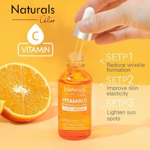 Naturals Vitamin C Serum for Face - Anti Aging & Brightening with Hyaluronic Acid - 30 ml