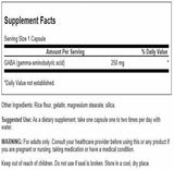 Swanson GABA 250mg - 60 Capsules for Relaxation & Sleep Support
