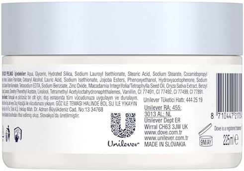 Dove Exfoliating Body Polish - Macadamia & Rice Milk - 225ml