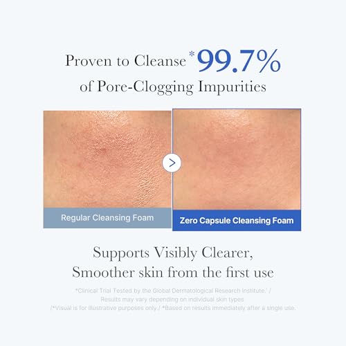 Medicube Zero Pore Clear Blue Capsule Facial Cleanser - Korean Skincare for Blackhead & Pore Care