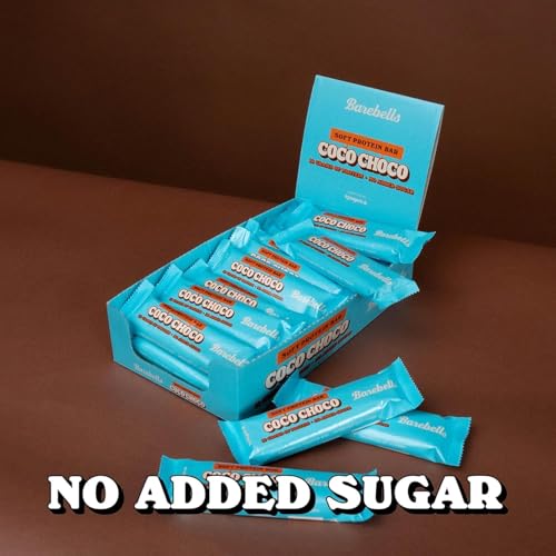Barebell Soft Protein Bars – 16g Protein, Sugar-Free Chocolate, Low Carb, 12 x 55g (Coco Choco)