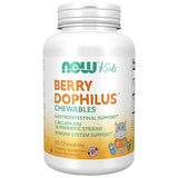 NOW Foods Berry Dophilus Kids Probiotic - 2 Billion CFU, 120 Chewables for Children's Gut Health