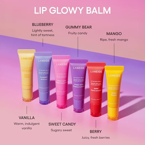 LANEIGE Mini Lip Glowy Balm Set: Travel-Sized Lip Balms