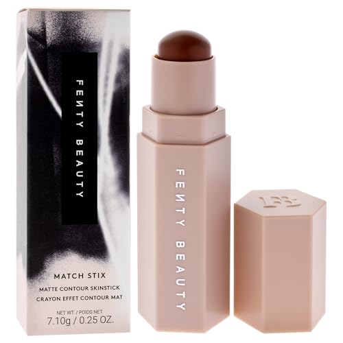 Fenty Beauty Match Stix Matte Contour Skinstick - Truffle & Amber - Long-Lasting, Buildable Creamy Contour Stick for Women