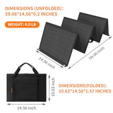 Portable 60W Foldable Solar Panel - Camping Power for Tablets and Generator Stations