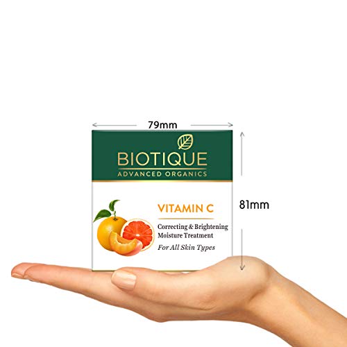 Biotique Vitamin C Correcting Face Cream for All Skin, Brightening Non-Greasy 50g