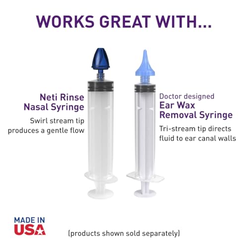 EZY DOSE Saline Nasal Rinse Refill Packets - Sinus Relief, 100 Count, USA Made