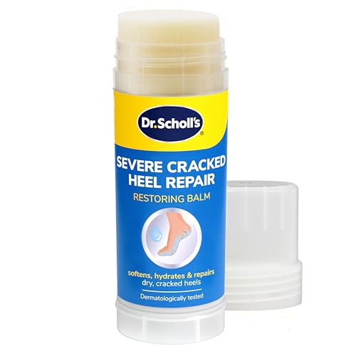 Dr. Scholl's Cracked Heel Repair Balm 2.5oz - 25% Urea for Dry Cracked Feet - Heals & Moisturizes for Healthy Feet