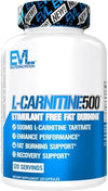 EVLution Nutrition L-Carnitine500® 500mg Energy & Fat Burner 120 Caps