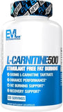 EVLution Nutrition, L-Carnitine500®, 500 mg, 120 Capsules