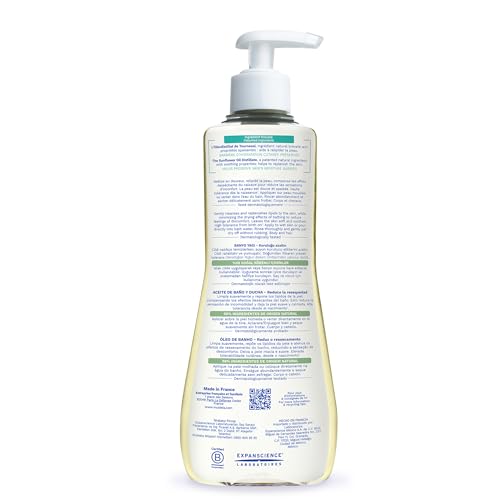 Mustela Stelatopia Eczema-Prone Skin Cleansing Oil - Baby Body Wash with Natural Avocado & Sunflower Oil - EWG Verified - Fragrance-Free & Tear Free - 16.9 fl. oz.