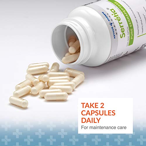 Arthur Andrew Medical Serretia Serrapeptase 500mg Capsules - 180 Count