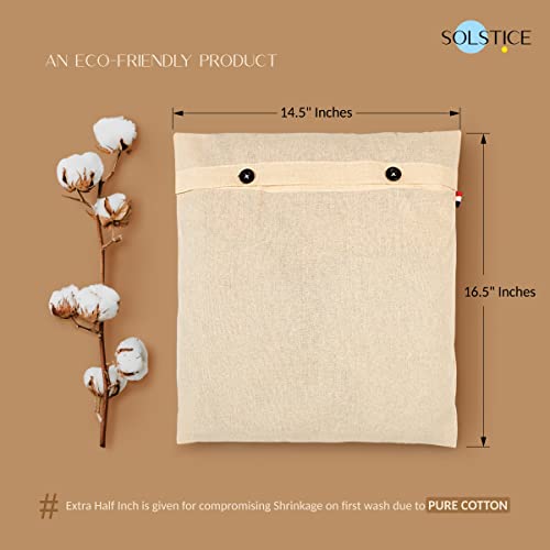 SOLSTICE Reusable Cotton Saree Covers (Set of 24) - Wardrobe Storage Bags for Clothes and Travel