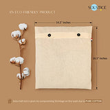 SOLSTICE Reusable Cotton Saree Covers (Set of 24) - Wardrobe Storage Bags for Clothes and Travel