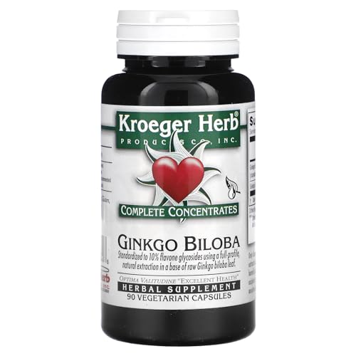 Kroeger Herb Ginkgo Biloba Extract Capsules - 90 Count