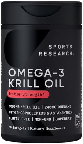 Sports Research Antarctic Krill Oil with Astaxanthin: Omega-3 Support