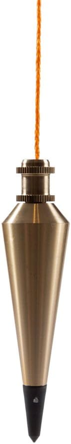 Swanson 8 oz Brass Plumb Bob with String - Precision Leveling Tool