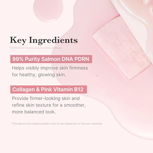 Medicube Salmon DNA PDRN Pink Vita Coating Sheet Mask - Hydration, Firming & Even Skin Tone