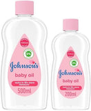 Johnson's Baby Oil 500ml + 200ml Free - Gentle Skin Softener