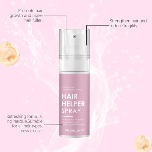 ALMEKAQUZ Hair Growth Serum Spray with Caffeine & Castor Oil - 2-Pack (2x60ml)