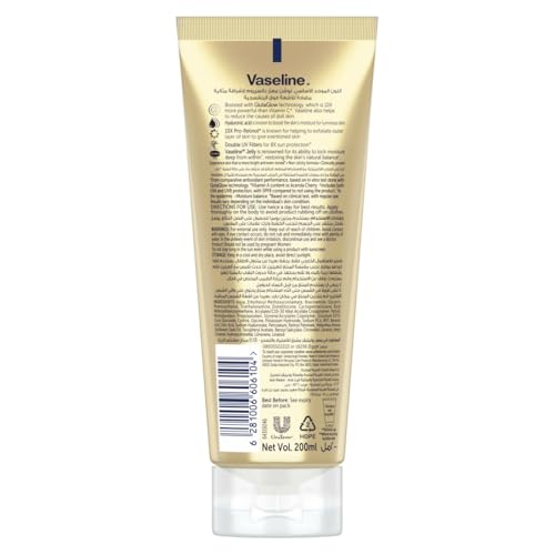 Vaseline Even Tone Body Lotion with Flawless Glow Glycolic Serum UV-Protected Health Care
