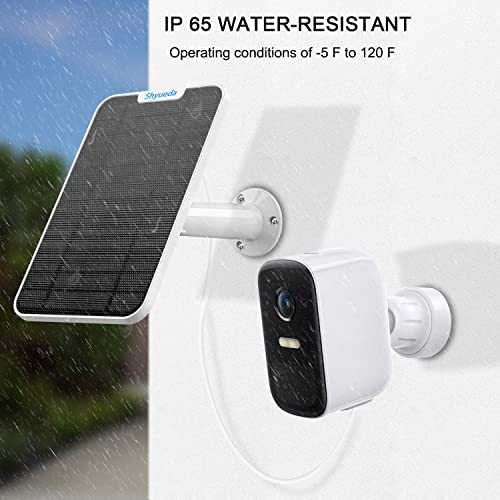 Updated 4W Solar Panel for Eufycam 2C/2C Pro/2/2 Pro/E20/E40/E - 3-Pack with Waterproof Cable & Wall Mount